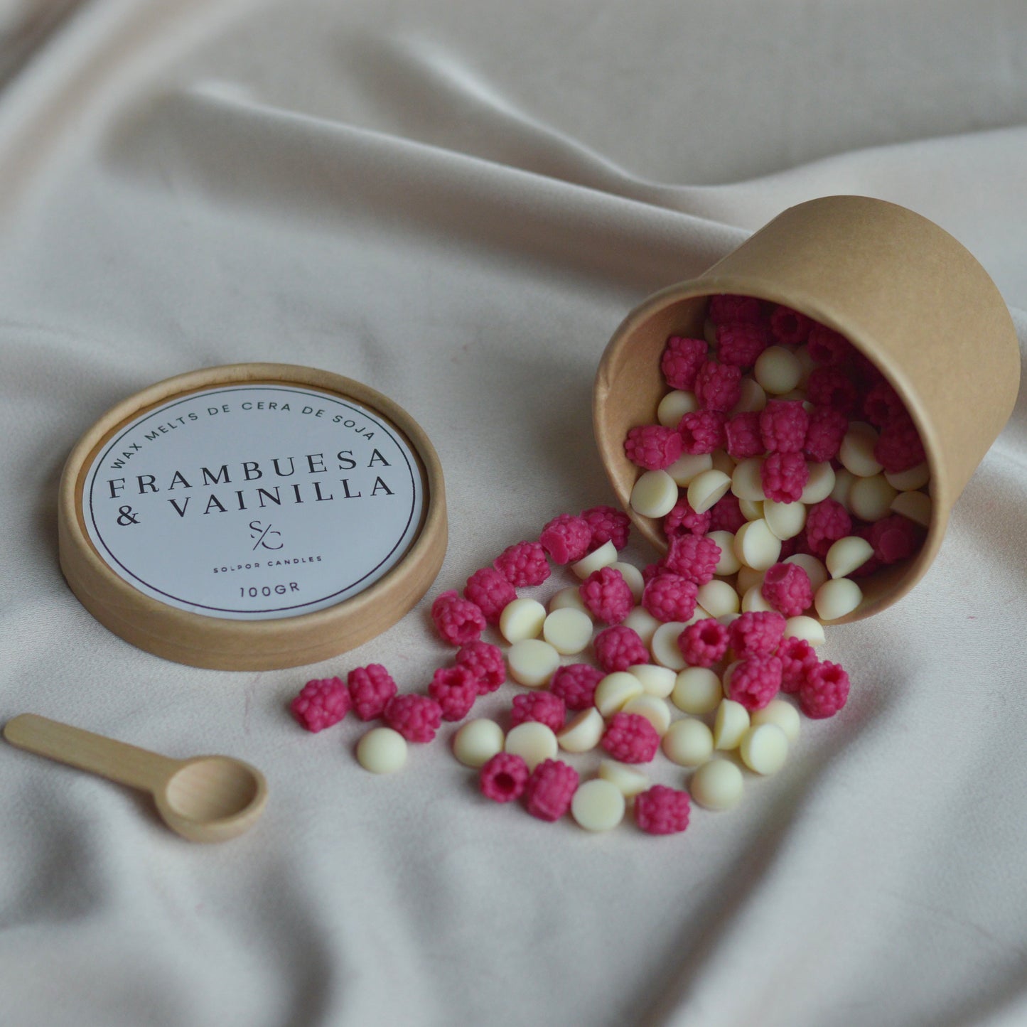 Wax melts · Frambuesa & Vainilla
