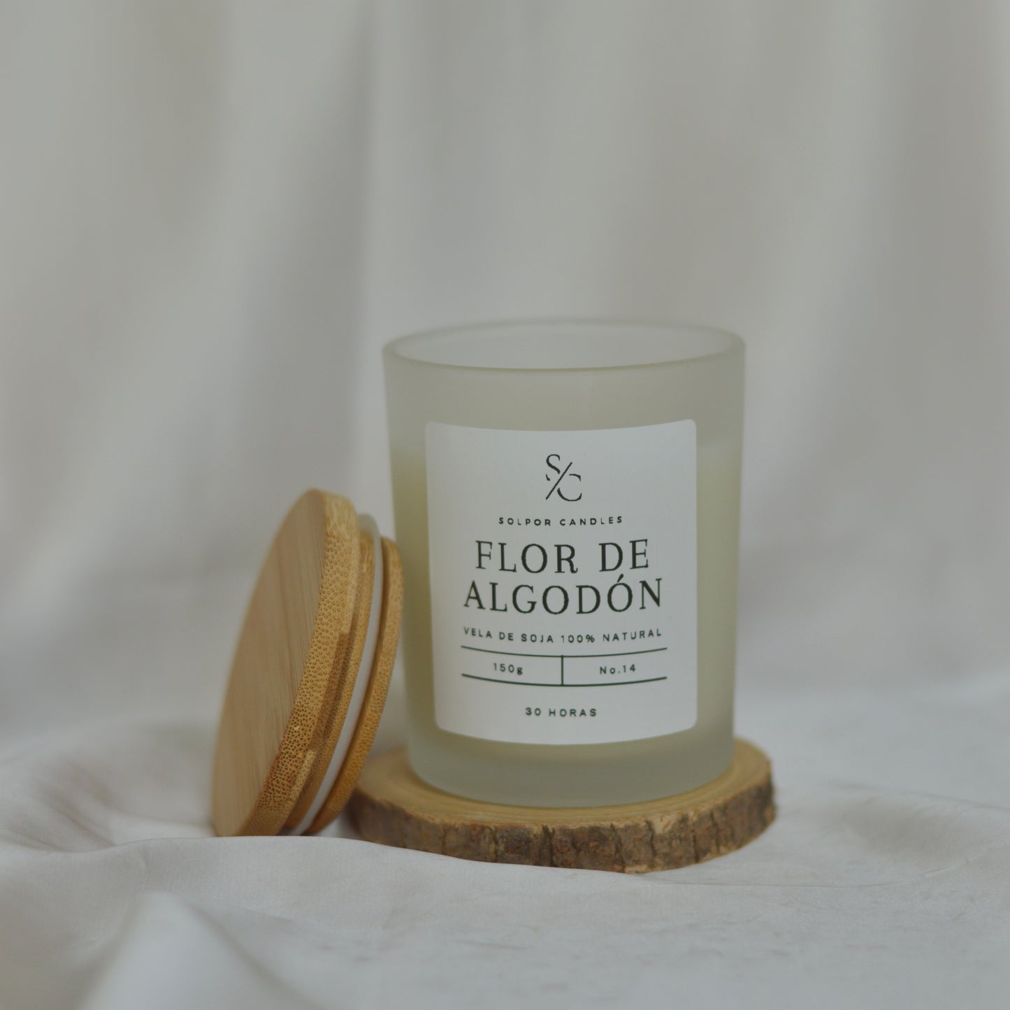 Vela aromática · Flor de algodón