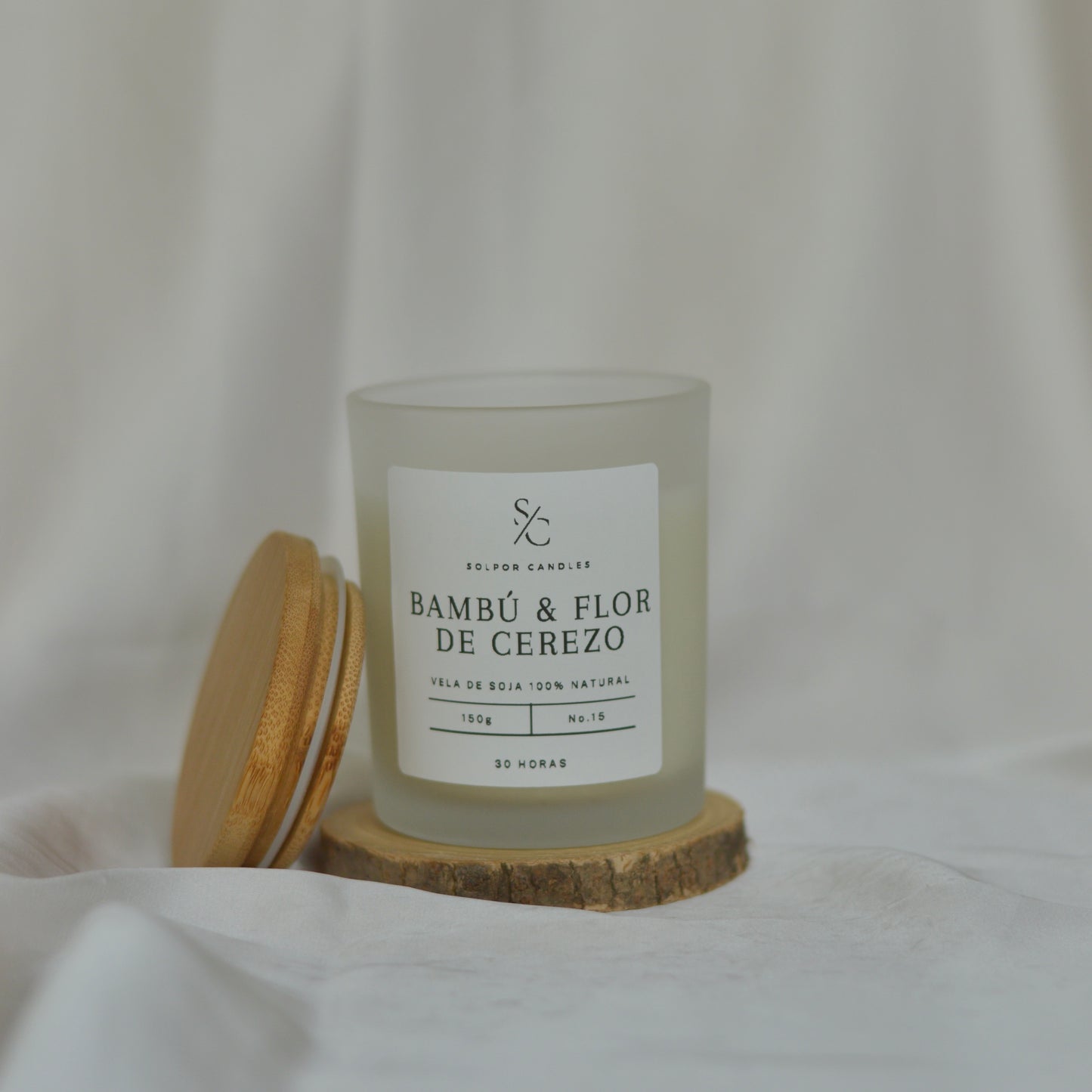 Vela aromática · Bambú & flor de cerezo