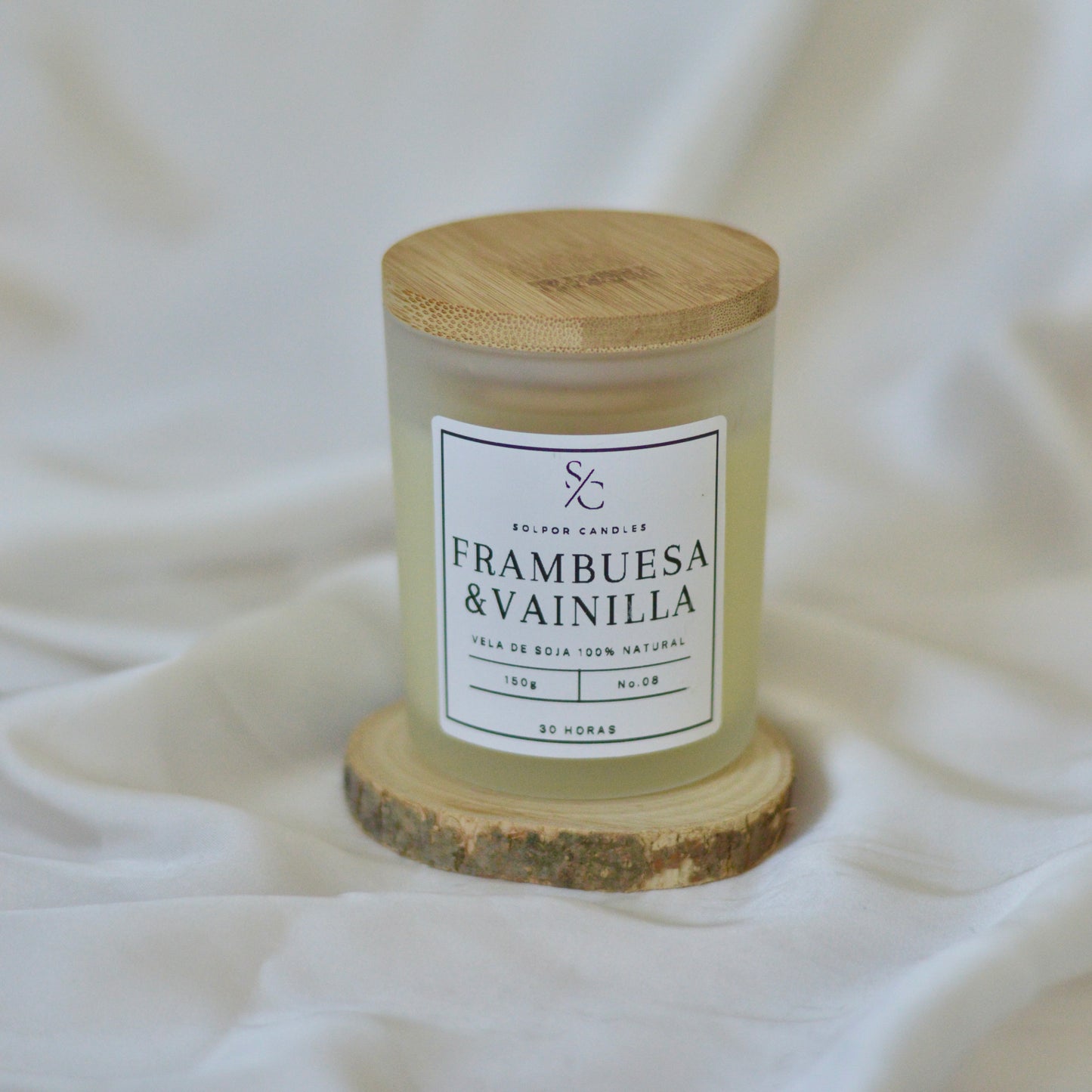 Vela aromática · Frambuesa & Vainilla