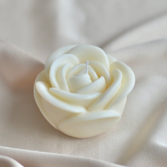 Vela decorativa · Rosa eterna