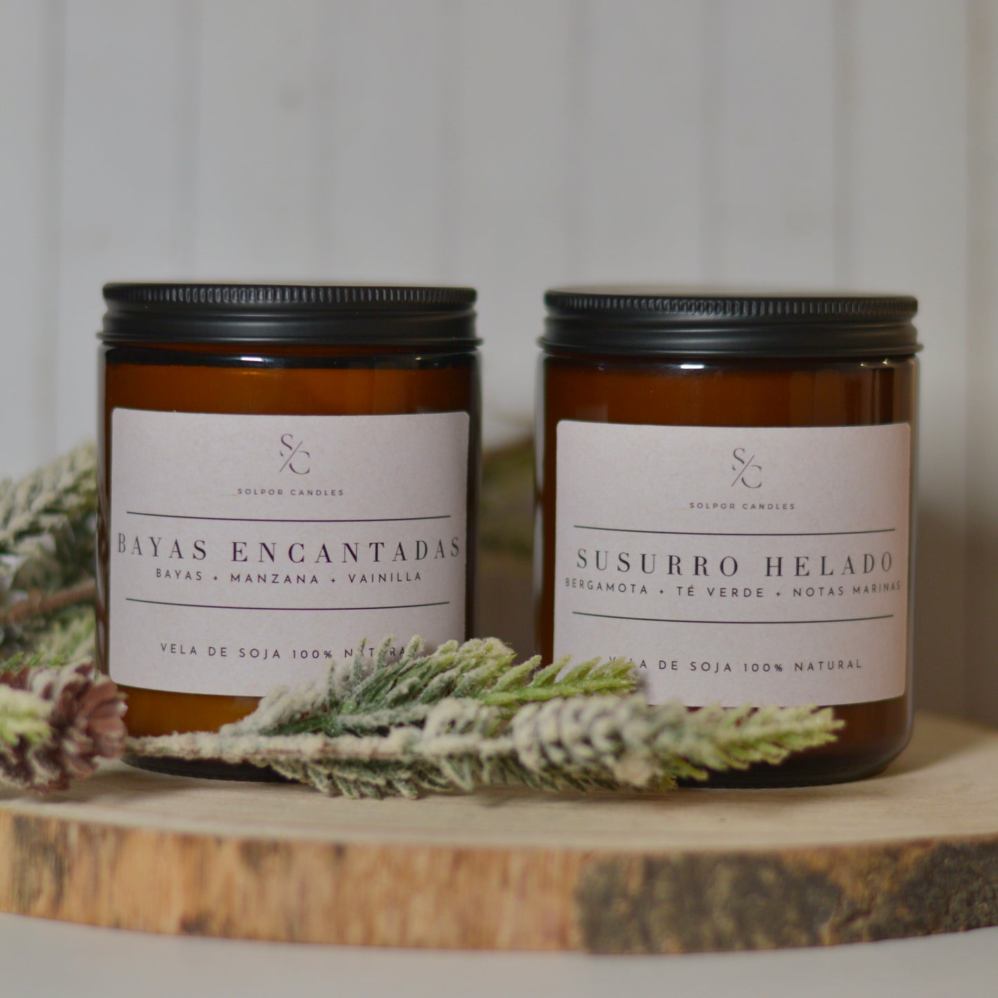 Pack velas aromáticas · Esencia Invernal