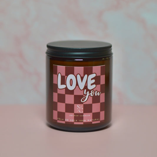 Vela aromática · Love you