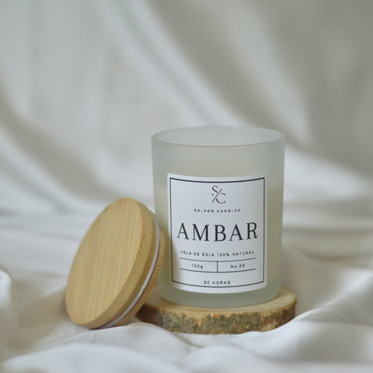 Vela aromática · Ambar