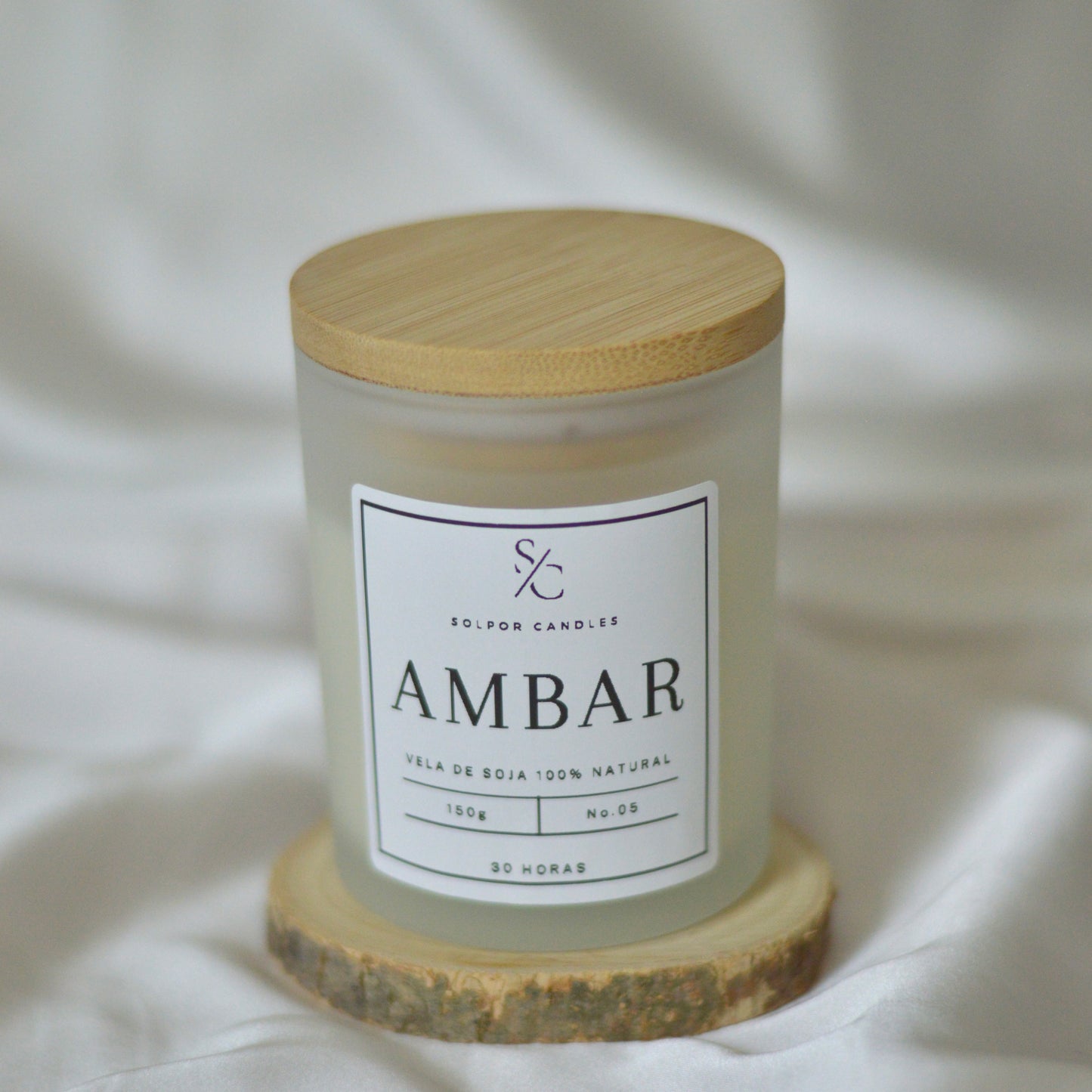 Vela aromática · Ambar