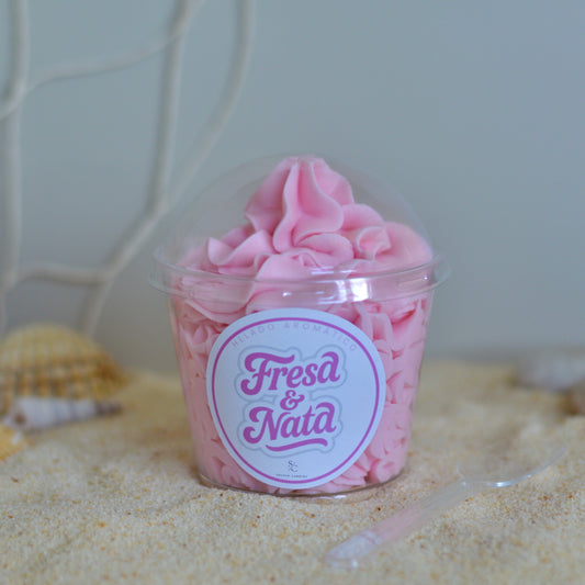 Helado aromático · Fresa & Nata