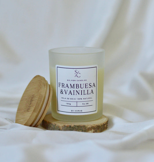 Vela aromática · Frambuesa & Vainilla