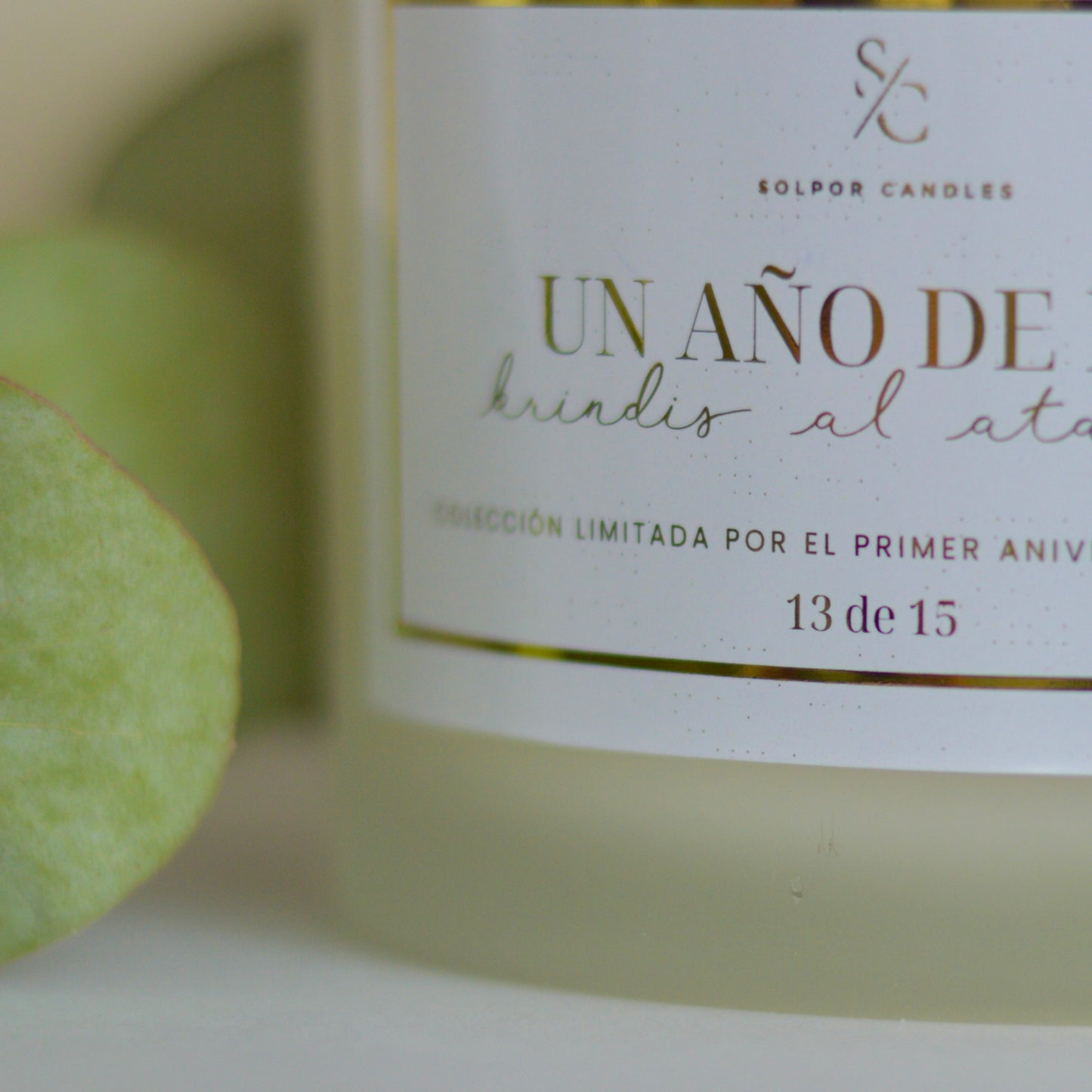 Vela aromática · Un año de luz